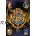 Harry Potter - Framed Movie Poster / Print (House Crests - Hogwarts, Gryffindor, Slytherin...) (Size: 24" x 36")   